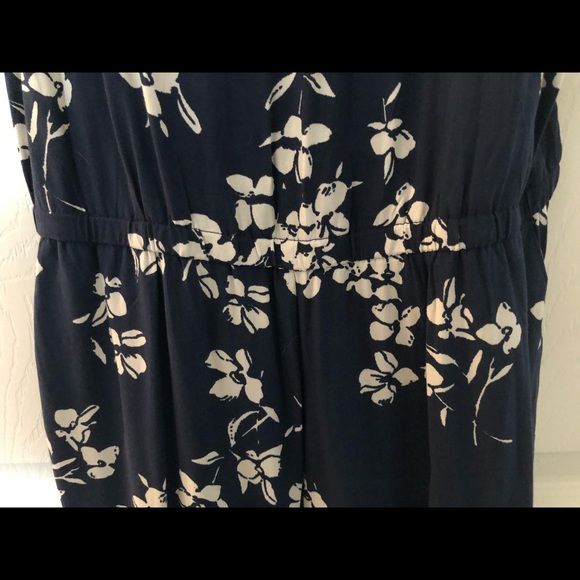 Gap XS navy blue and white jumpsuit romper - Picture 3 of 4